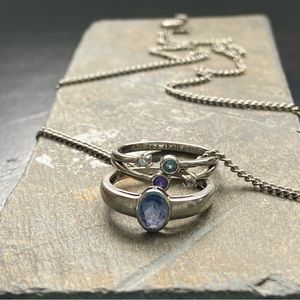 Semicolon Ring w/ Necklace